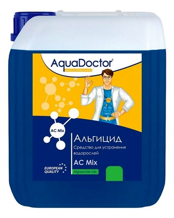 Альгицид, 10л канистра, жидкость для шоковой борьбы с водорослями, бактериями AquaDoctor AQ21870