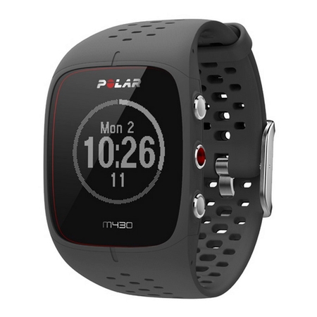 Часы для бега с GPS Polar M430 темно-серый 90066337