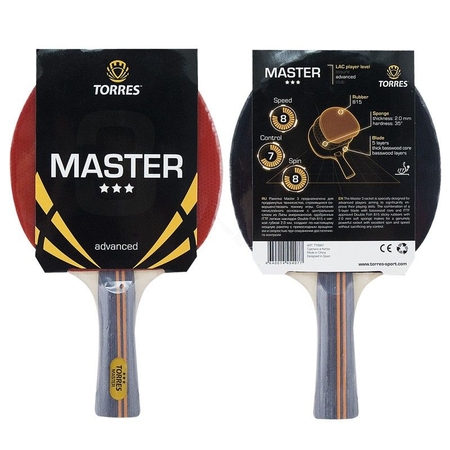 Ракетка для настольного тенниса Torres Master 3* TT0007 коническая
