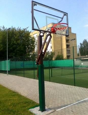 Баскетбольный щит стационарный уличный со