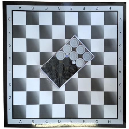 Доска шахматная с шашками D26164  