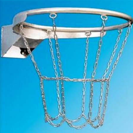 Кольцо баскетбольное c металлической сеткой. 8 отверстий Haspo 924-7063