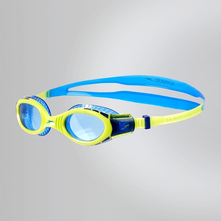 Очки для плавания подростковые Speedo Futura Biofuse Flexiseal Junior C585 зеленый\голубой