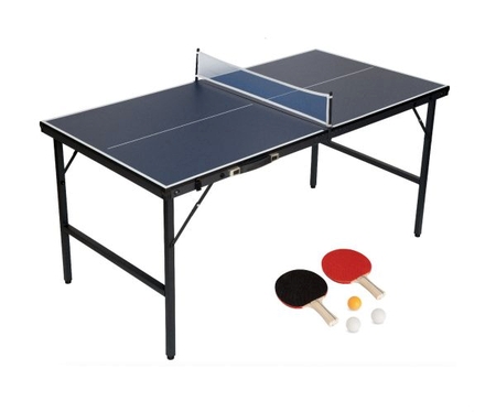 Теннисный стол для помещений (в комплекте сетка, 2 ракетки, 3 мячика) EVO Fitness Mini