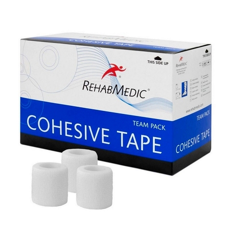 Тейп спортивный когезивный Rehab Cohesive Tape RMV0212WH, 5 см x 4.6 м, уп. 30 шт, белый